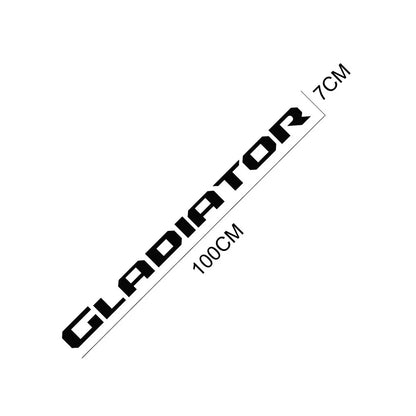 Jeep Gladiator Tailgate Vinyl Letter Decal – Rear Tail Graphic Sticker | 39" Wide | 12 Finishes - 200000182:193#Glossy Black-200000182:771#Carbon Fiber-200000182:200006152#Colorful Laser-200000182:200004890#Matt Black-200000182:350850#Matt Gold-  DRIVEN - 5