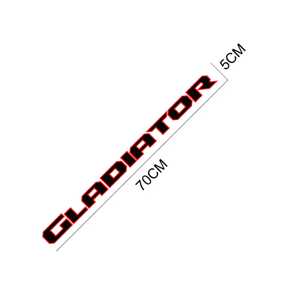 Hood & Side Decal for Jeep Gladiator JT | Engine Hood Truck Sticker Graphic Vinyl - 200000182:193#Glossy Black-200000182:350852#Black Red-200000182:29#Glossy White-200000182:10#Glossy Red-  DRIVEN - 5