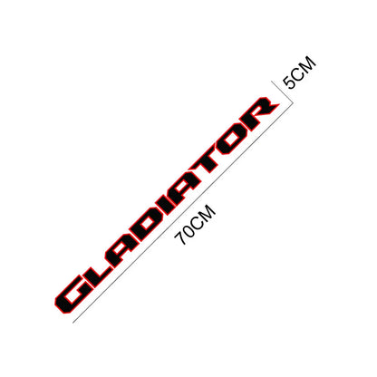 Hood & Side Decal for Jeep Gladiator JT | Engine Hood Truck Sticker Graphic Vinyl - 200000182:193#Glossy Black-200000182:350852#Black Red-200000182:29#Glossy White-200000182:10#Glossy Red-  DRIVEN - 5