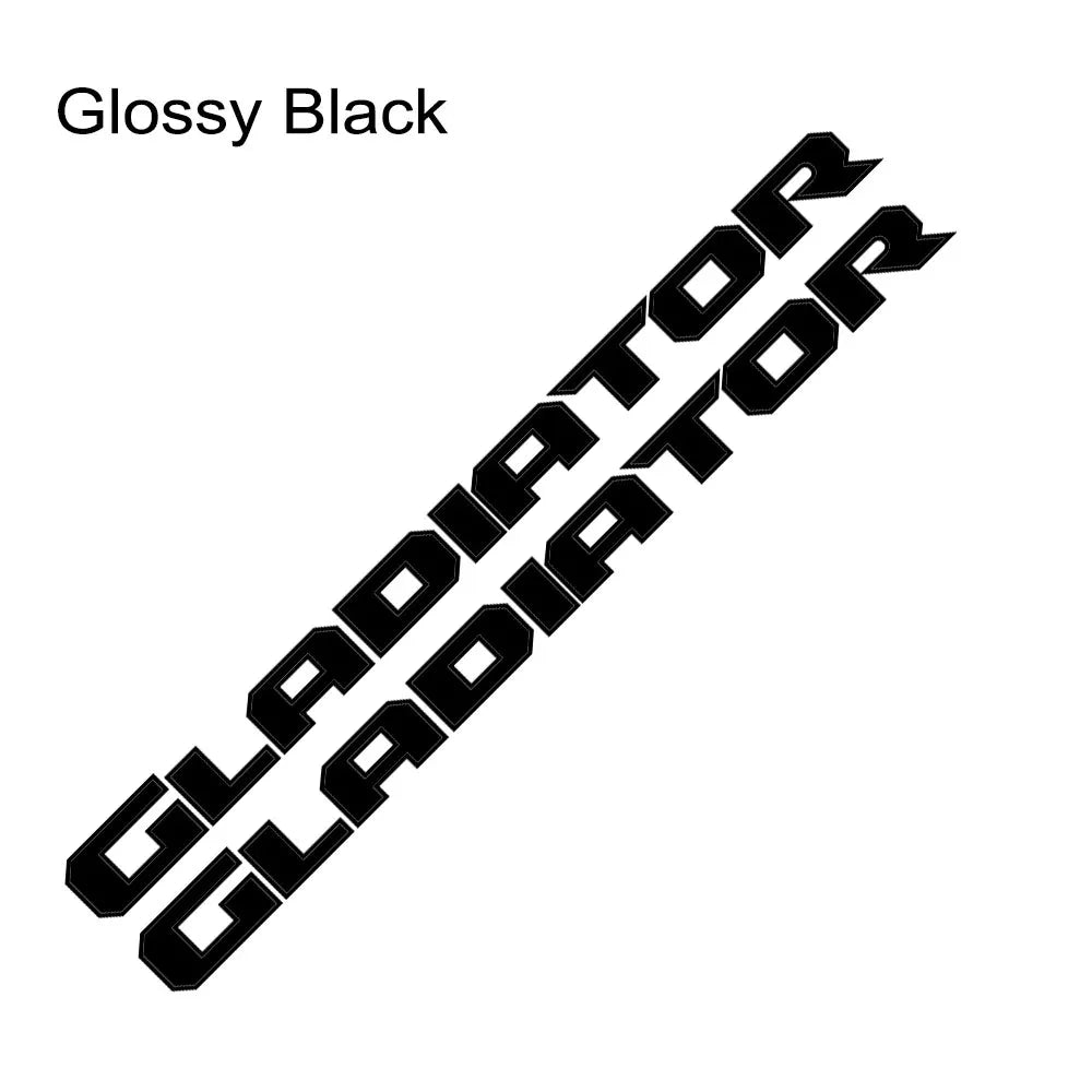 Hood & Side Decal for Jeep Gladiator JT | Engine Hood Truck Sticker Graphic Vinyl - 200000182:193#Glossy Black-200000182:350852#Black Red-200000182:29#Glossy White-200000182:10#Glossy Red-  DRIVEN - 7