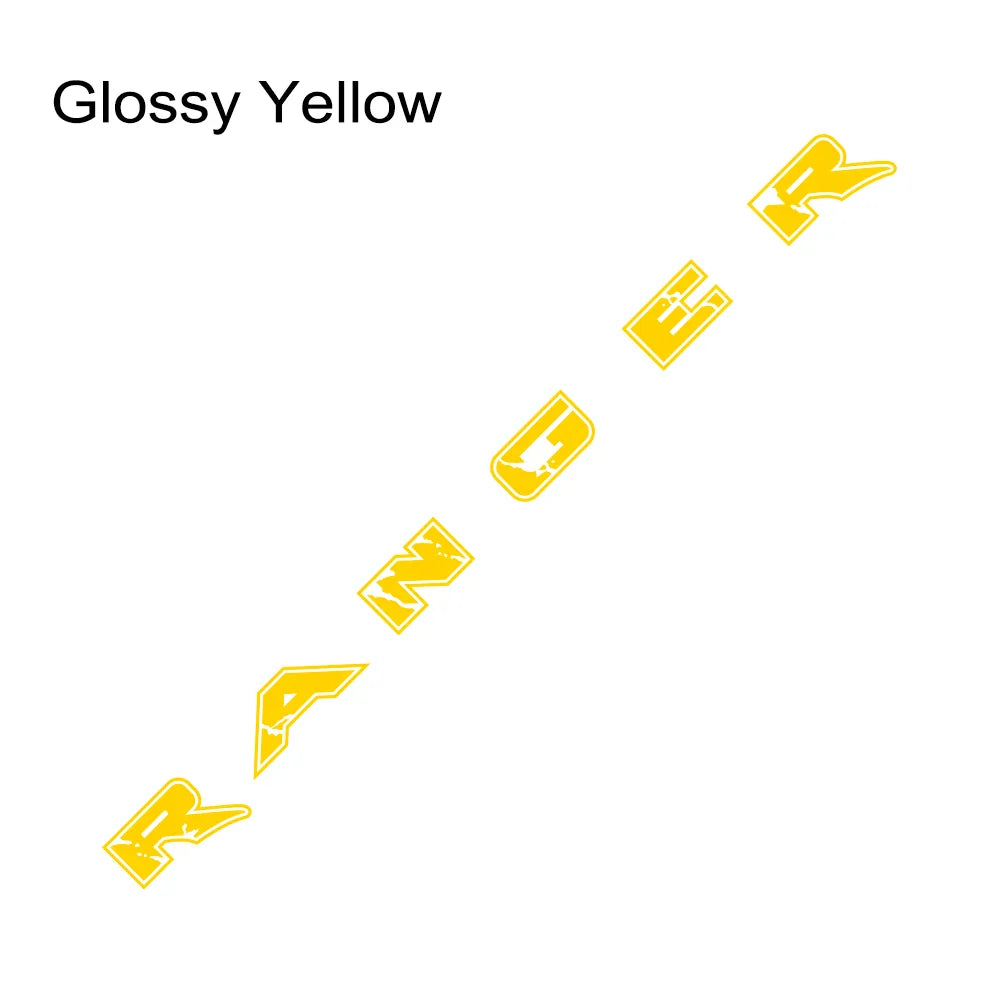 Tailgate Letter & Rear Tail Graphic Decal for Ford Ranger | Custom Vinyl Truck Sticker - 200000182:29#Glossy White-200000182:366#Glossy Yellow-200000182:691#Glossy Gray-200000182:10#Glossy Red-200000182:193#Glossy Black-  DRIVEN - 11