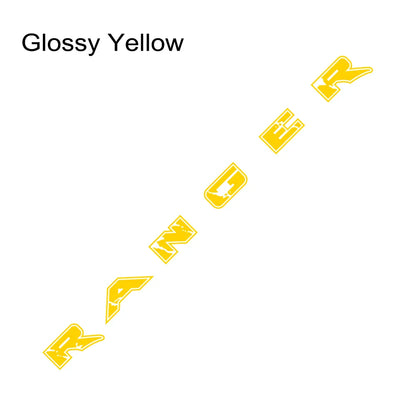 Tailgate Letter & Rear Tail Graphic Decal for Ford Ranger | Custom Vinyl Truck Sticker - 200000182:29#Glossy White-200000182:366#Glossy Yellow-200000182:691#Glossy Gray-200000182:10#Glossy Red-200000182:193#Glossy Black-  DRIVEN - 11