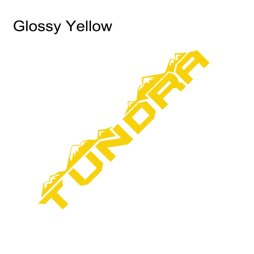 Mountain Tailgate & Rear Tail Decal for Toyota Tundra | Glossy Vinyl Truck Graphic - 200000182:350852#Glossy White-200000182:350850#Glossy Black-200000182:366#Matt Gold-200000182:193#Glossy Blue-200000182:173#Glossy Yellow-  DRIVEN - 16