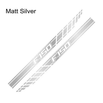 Long Body Stripe Door Side Decal for Ford F-150 Raptor | Full-Length Vinyl Truck Graphics - 200000182:350850#Matt Gold-200000182:350853#Matt Silver-200000182:771#Carbon Fiber-200000182:173#Glossy Blue-200000182:29#Glossy White-  DRIVEN - 15