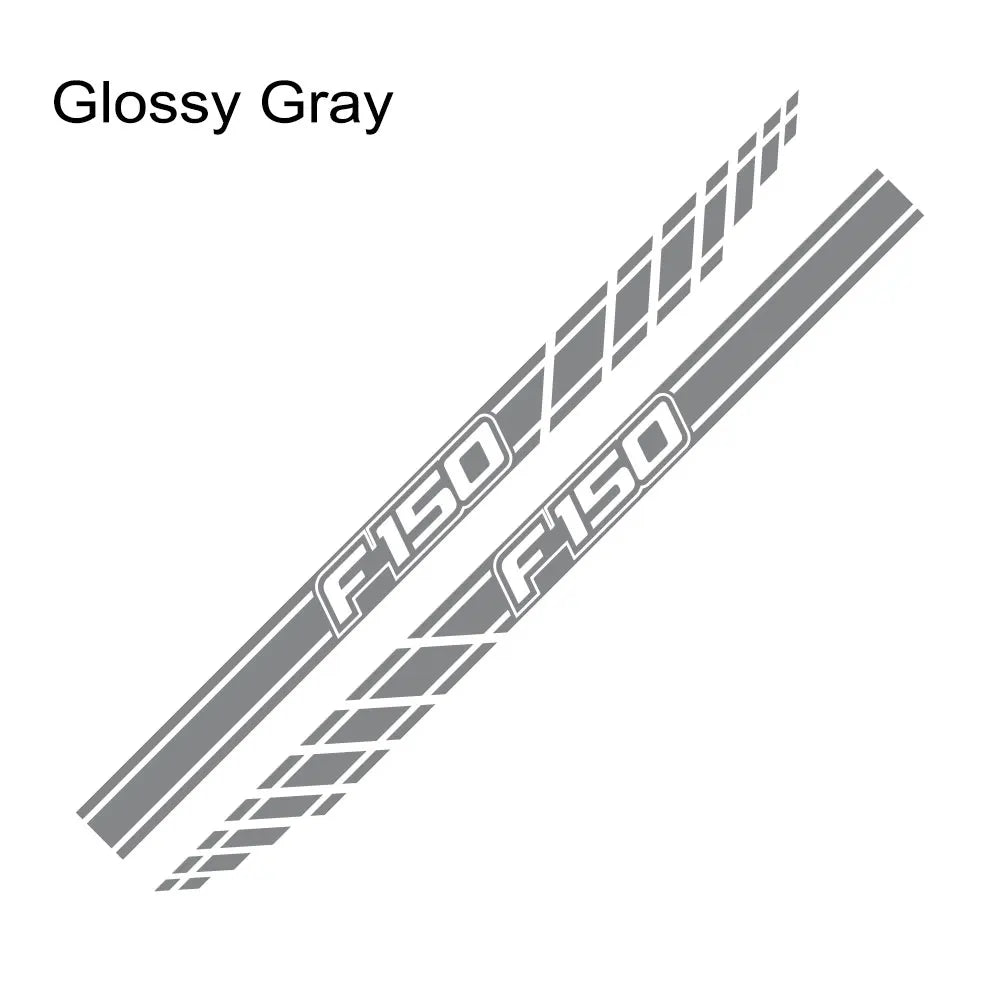 Long Body Stripe Door Side Decal for Ford F-150 Raptor | Full-Length Vinyl Truck Graphics - 200000182:350850#Matt Gold-200000182:350853#Matt Silver-200000182:771#Carbon Fiber-200000182:173#Glossy Blue-200000182:29#Glossy White-  DRIVEN - 14