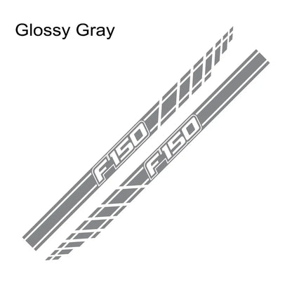 Long Body Stripe Door Side Decal for Ford F-150 Raptor | Full-Length Vinyl Truck Graphics - 200000182:350850#Matt Gold-200000182:350853#Matt Silver-200000182:771#Carbon Fiber-200000182:173#Glossy Blue-200000182:29#Glossy White-  DRIVEN - 14