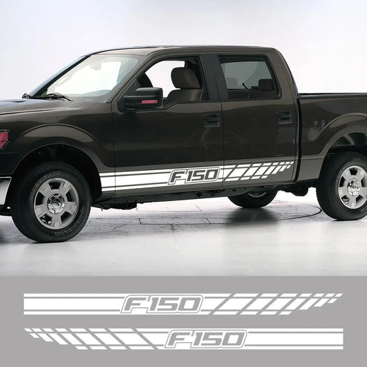 Long Body Stripe Door Side Decal for Ford F-150 Raptor | Full-Length Vinyl Truck Graphics - 200000182:350850#Matt Gold-  DRIVEN - 2