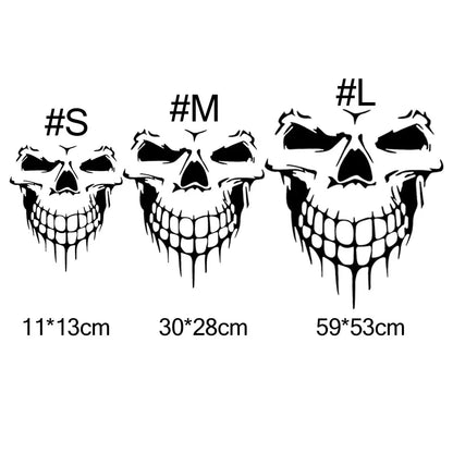 Large Reflective Skull Head Car Decal | 23.2" x 20.9" Vinyl Sticker for Cars, Trucks & Bikes - 200000182:496#Purple;5:361386-200000182:496#Purple;5:100014064-200000182:350686#Colorful;5:361386-200000182:350686#Colorful;5:100014064-200000182:10#Red;5:100014064-  DRIVEN - 2