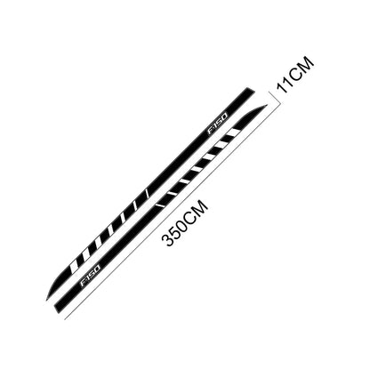 Full-Length Waistline Door Side Decal for Ford F-150 / Raptor / XLT | 2-Piece Pickup Vinyl Graphic - 200000182:771#Carbon Fiber-200000182:350853#Matt Silver-200000182:350850#Matt Gold-200000182:200004890#Matt Black-200000182:200006152#Colorful Laser-  DRIVEN - 5