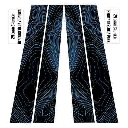 Topographic B Pillar Overlays - 2024+ Land Cruiser / GX 550 - 24LC250BPILLAR-WH-24LC250BPILLAR-ARG-24LC250BPILLAR-CBNG-24LC250BPILLAR-CG-24LC250BPILLAR-DS-  DRIVEN - 15