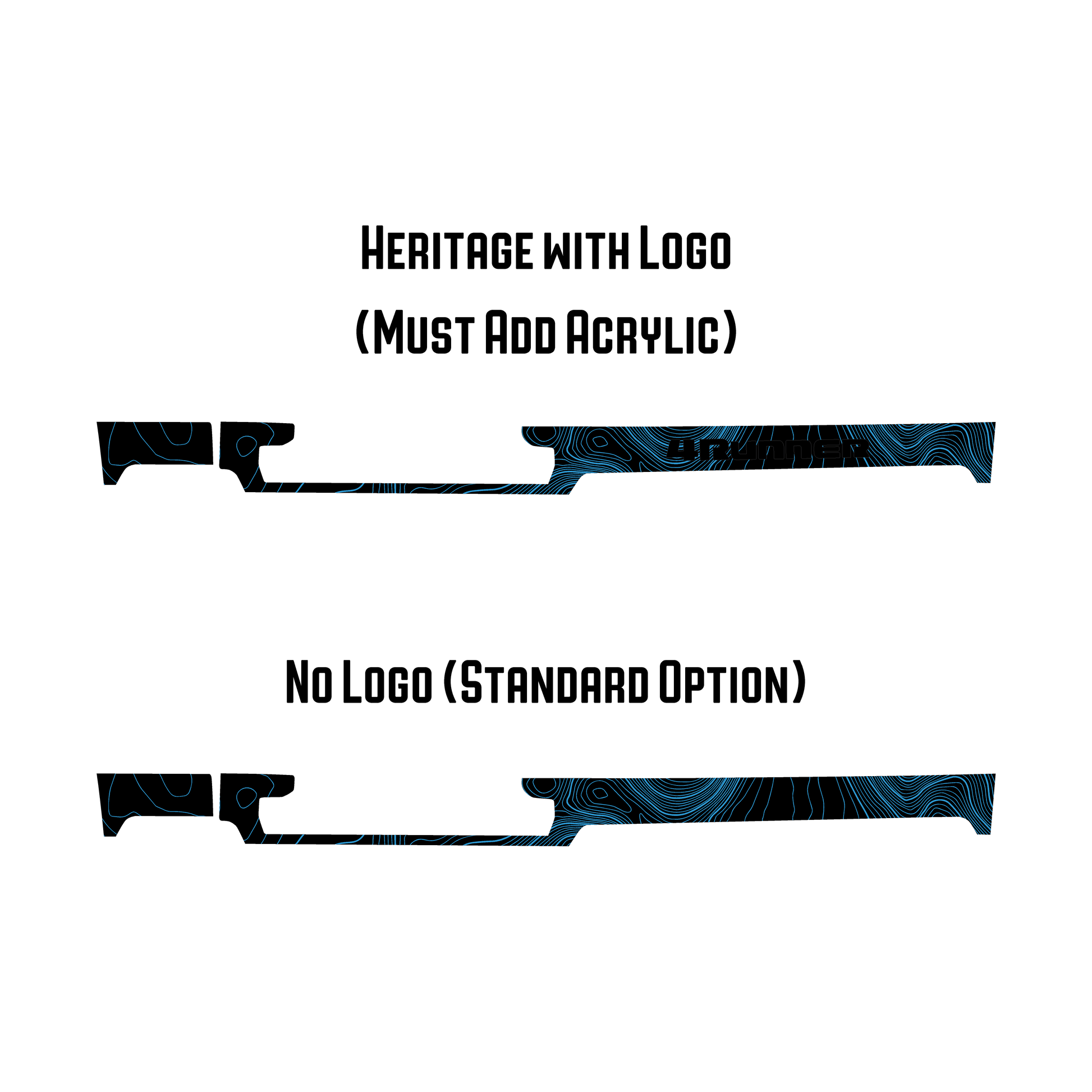 Full Width Topographic Dash Wrap - 2025+ 4Runner - 254RUNNER-SB-TP.WH-sku-51514452869439-sku-51514452902207-sku-51514452934975-sku-51514452967743-  DRIVEN - 9