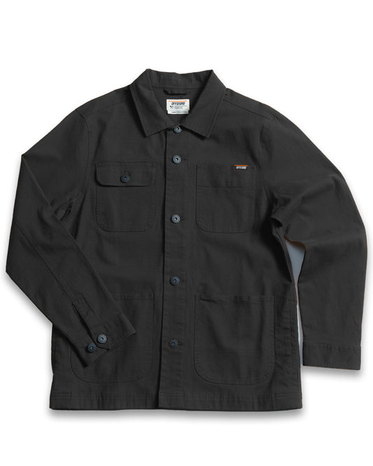 Heston Chore Coat - Black - OMWJ425010BL01-OMWJ425010BL02-OMWJ425010BL03-OMWJ425010BL04-OMWJ425010BL05-  DRIVEN - 1