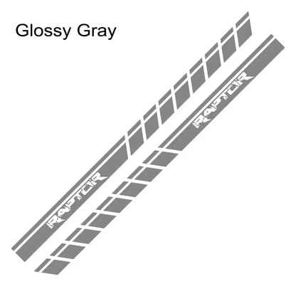 Door Side Body Stripe Decal for Ford F-150 Raptor | Vinyl Film Truck Graphic - 200000182:10#Glossy Red-200000182:691#Glossy Gray-200000182:366#Glossy Yellow-200000182:350852#Glossy Orange-200000182:350850#Matt Gold-  DRIVEN - 13