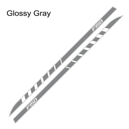 Full-Length Waistline Door Side Decal for Ford F-150 / Raptor / XLT | 2-Piece Pickup Vinyl Graphic - 200000182:771#Carbon Fiber-200000182:350853#Matt Silver-200000182:350850#Matt Gold-200000182:200004890#Matt Black-200000182:200006152#Colorful Laser-  DRIVEN - 8