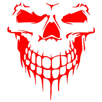 Large Reflective Skull Head Car Decal | 23.2" x 20.9" Vinyl Sticker for Cars, Trucks & Bikes - 200000182:496#Purple;5:361386-200000182:496#Purple;5:100014064-200000182:350686#Colorful;5:361386-200000182:350686#Colorful;5:100014064-200000182:10#Red;5:100014064-  DRIVEN - 9
