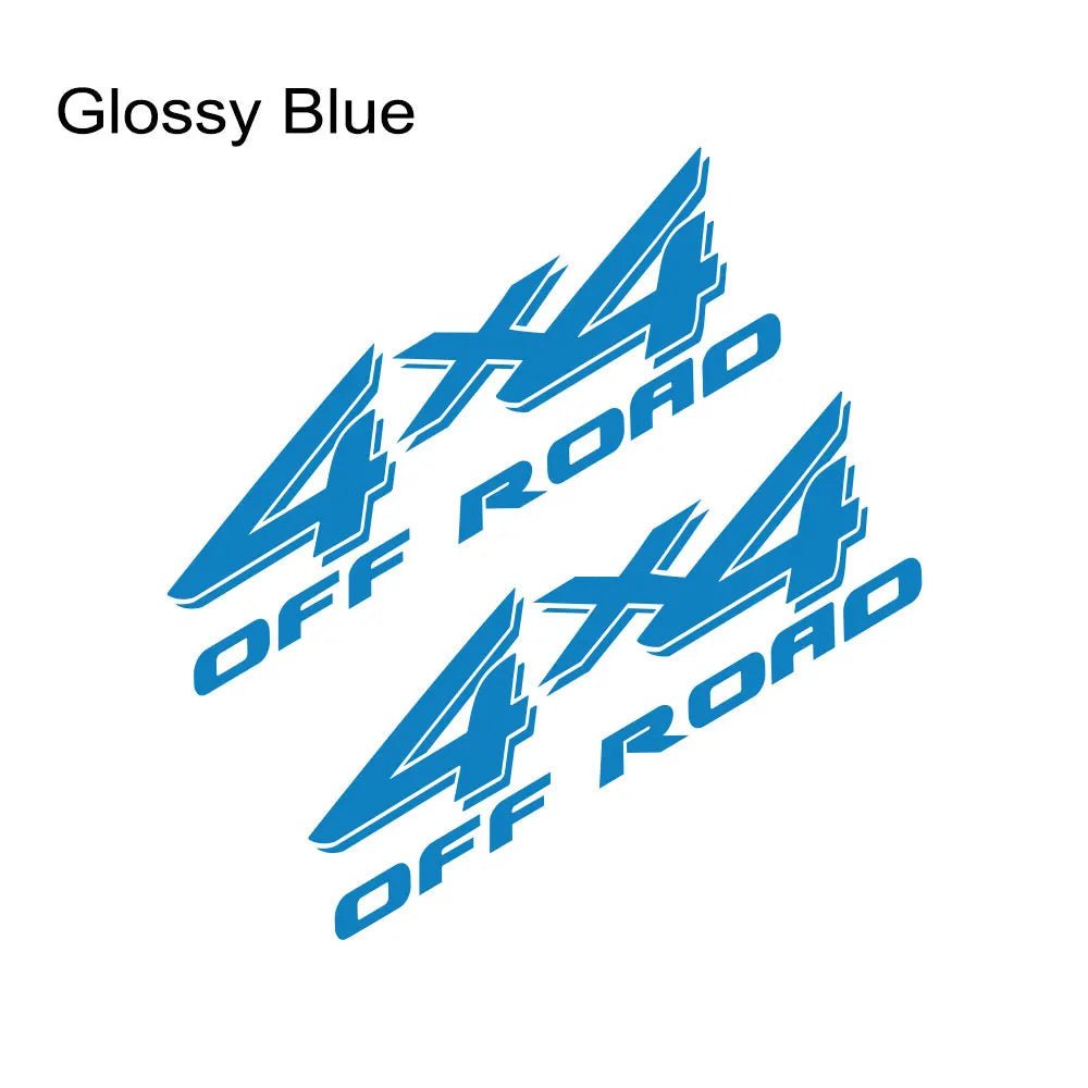 4x4 Off-Road Rear Trunk Side Decal for Ford F-Series F-150 / F-250 / F-350 | Vinyl Truck Body Sticker - 200000182:175#Glossy Blue-200000182:173#Matt Gold-200000182:496#Matt Silver-200000182:1052#Colorful Laser-200000182:691#Glossy Gray-  DRIVEN - 11
