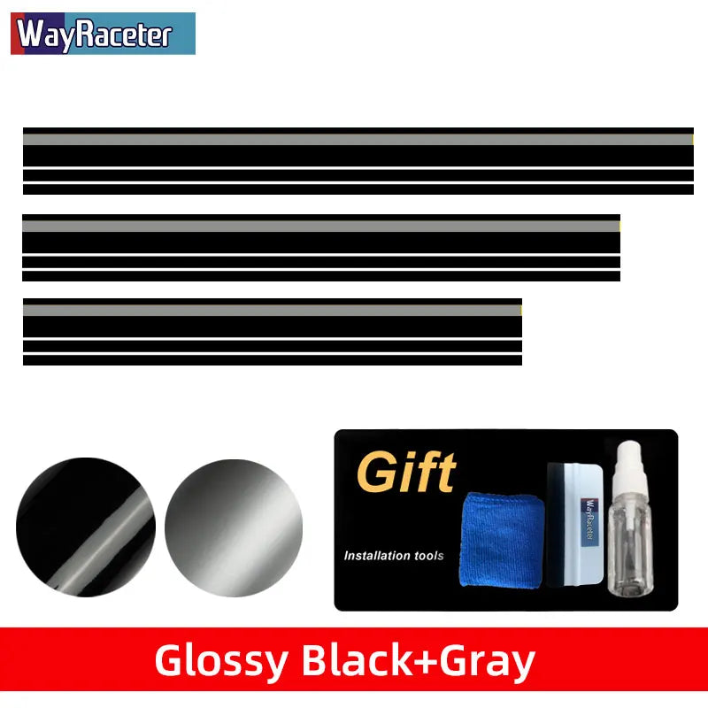 Hood, Roof & Trunk Body Stripe Decal | Engine Cover Bonnet Vinyl Graphic Kit - 200000182:366#Only Hood 3-200000182:350852#Only Hood 2-200000182:10#Only Hood 1-200000182:691#Hood Roof Tail 3-200000182:29#Hood Roof Tail 2-  DRIVEN - 10