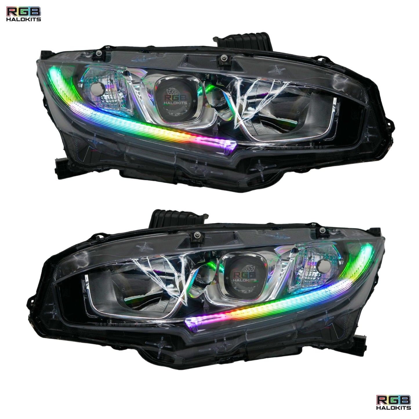 Honda Civic Multicolor Flow Series DRL Boards (2016-2021) - G5 | A20 | P2   - BX1-  DRIVEN - 3