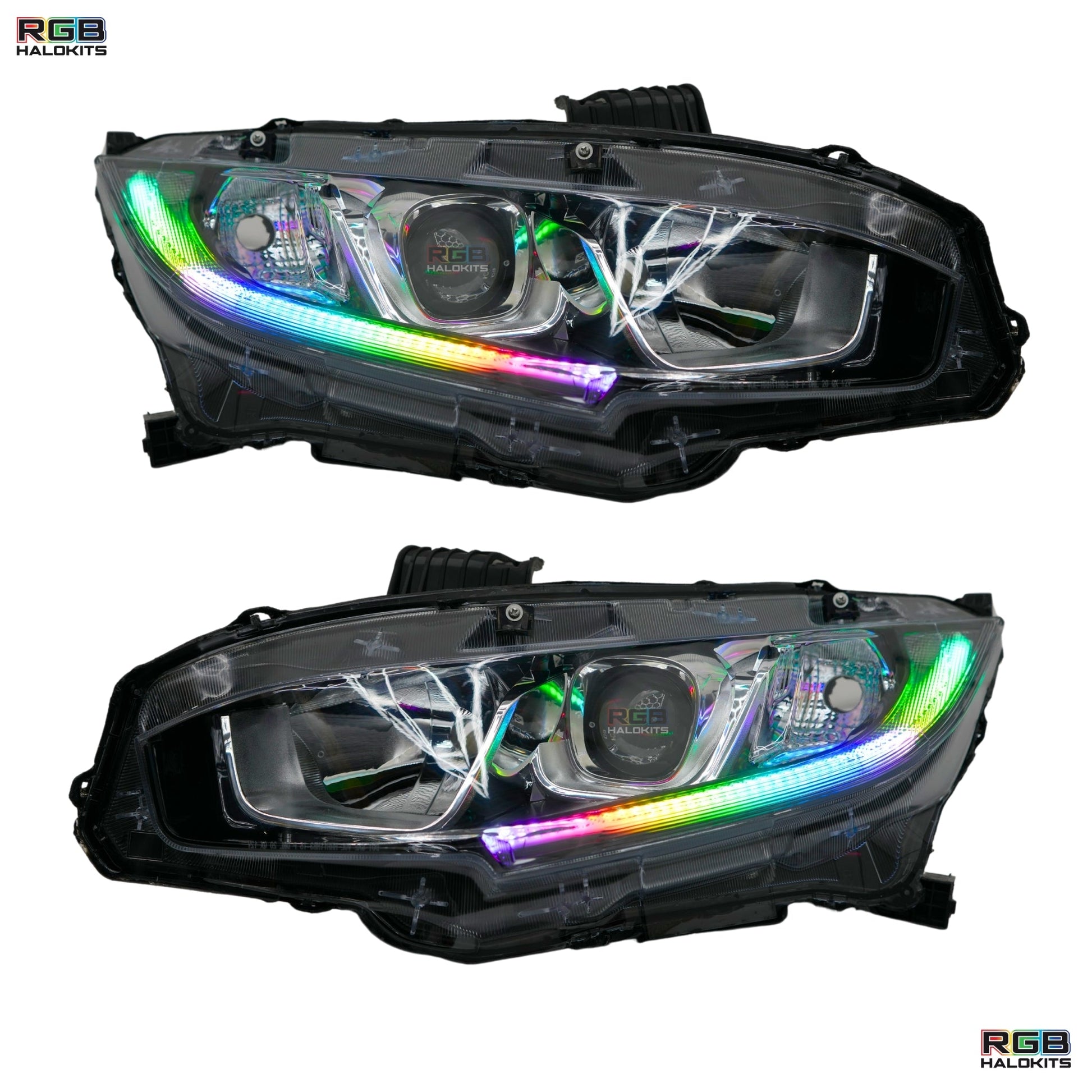 Honda Civic Multicolor Flow Series DRL Boards (2016-2021) - G5 | A20 | P2   - BX1-  DRIVEN - 3