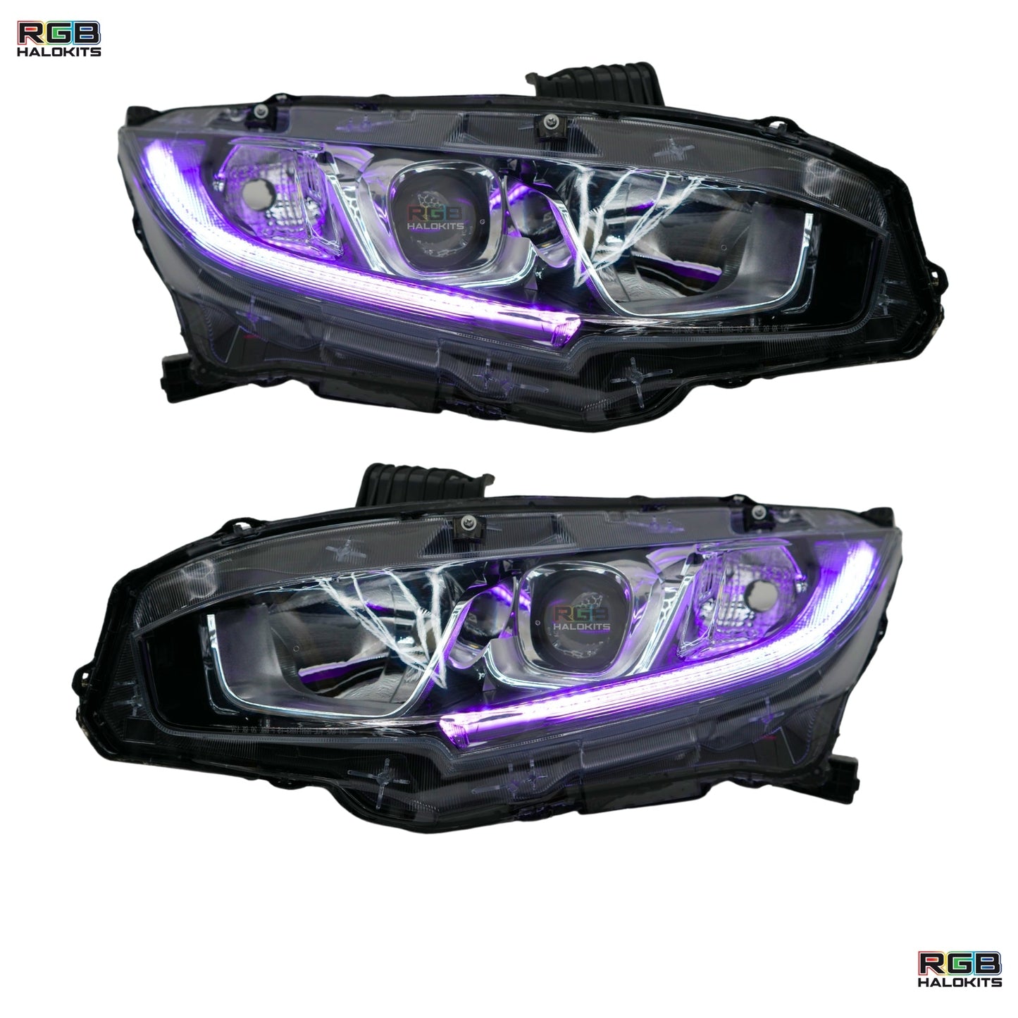 Honda Civic Multicolor Flow Series DRL Boards (2016-2021) - G5 | A20 | P2   - BX1-  DRIVEN - 7