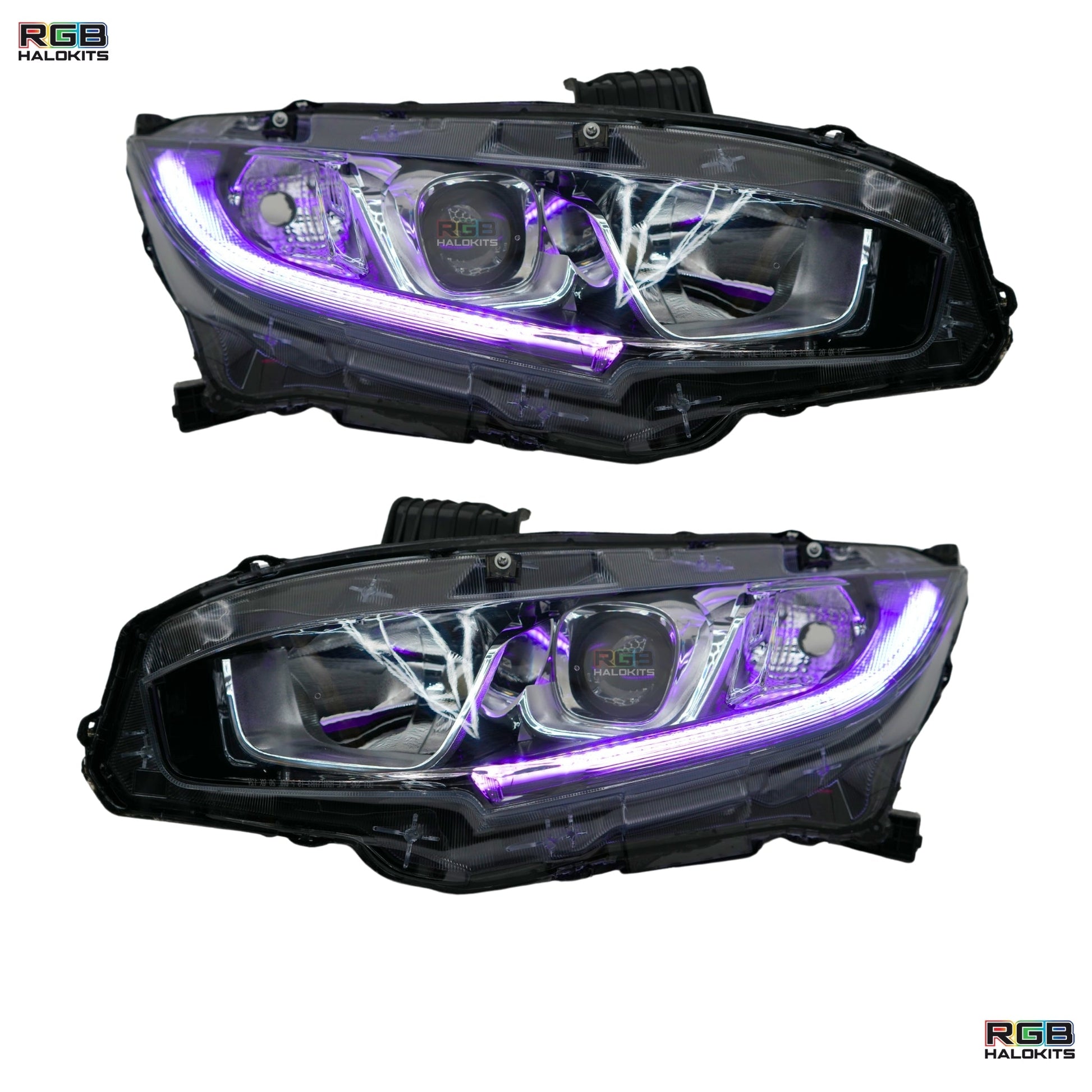 Honda Civic Multicolor Flow Series DRL Boards (2016-2021) - G5 | A20 | P2   - BX1-  DRIVEN - 7