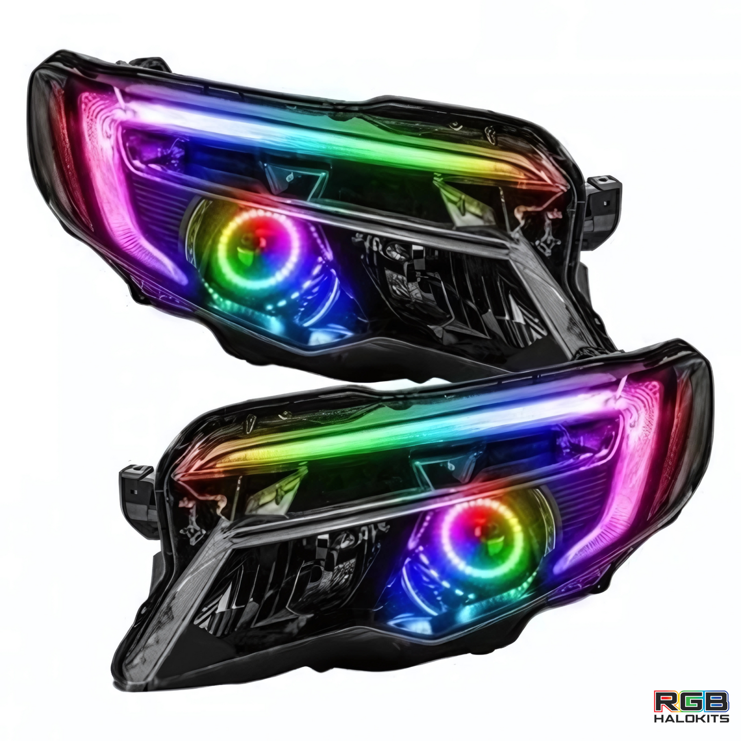 Honda Pilot Flow Series/Color Chasing DRL Boards w/ Halos (2016-2018) - 4" accent strip/16" accent strip/80   - BX1-  DRIVEN - 1