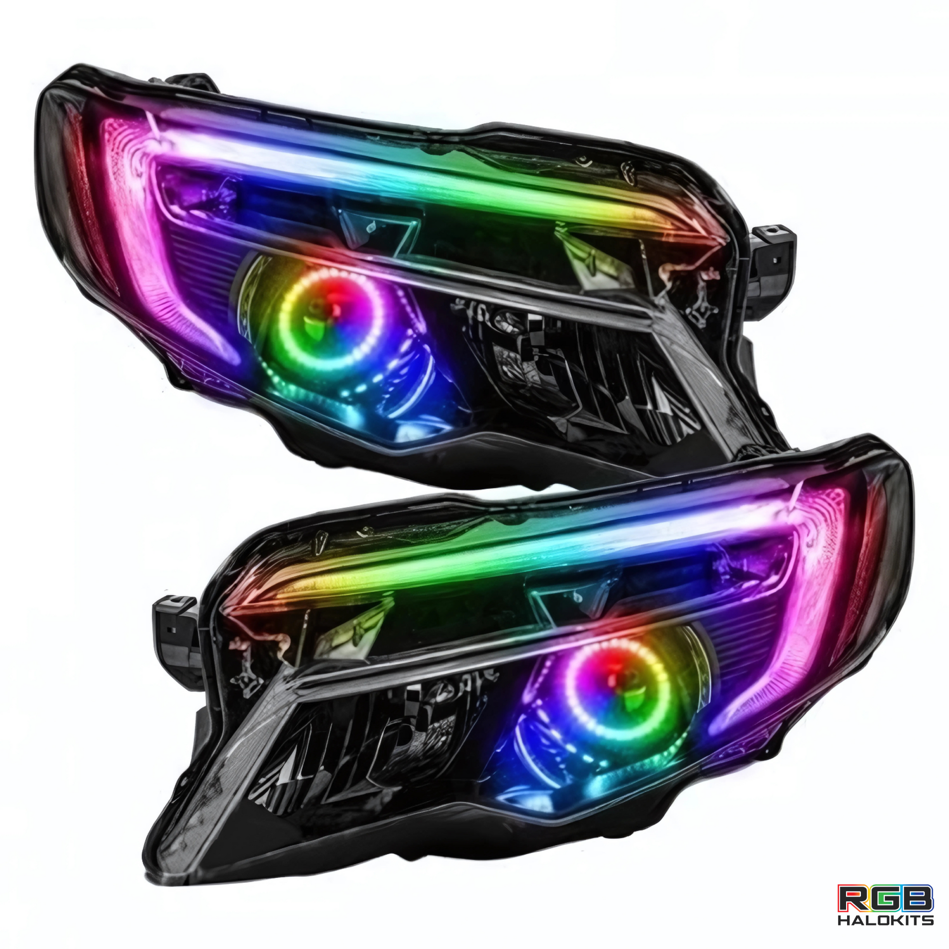 Honda Pilot Flow Series/Color Chasing DRL Boards w/ Halos (2016-2018) - 4" accent strip/16" accent strip/80   - BX1-  DRIVEN - 1