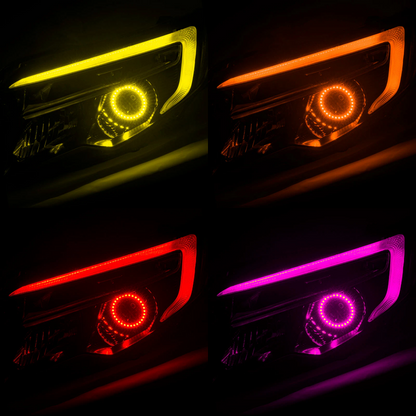 Honda Ridgeline RGBW DRL Boards w/ Halos (2016-2018) - G9 | C19 | A14 | A11 | P2   - BX3-  DRIVEN - 5