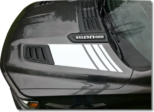 Hood Vent Upper Accent Graphics  - 2019-2024 Ram Rebel & Sport Hood - Ram19:Hood:UVAD-01-Ram19:Hood:UVAD-02-Ram19:Hood:UVAD-03-Ram19:Hood:UVAD-04-Ram19:Hood:UVAD-05-  DRIVEN - 1