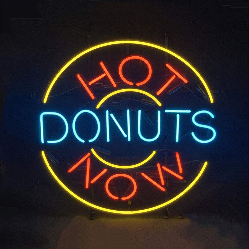 Hot Donuts Now Neon Signs Light - ME342-  DRIVEN - 2