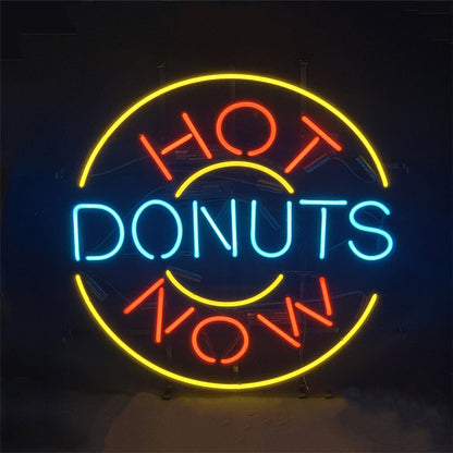 Hot Donuts Now Neon Signs Light - ME342-  DRIVEN - 2
