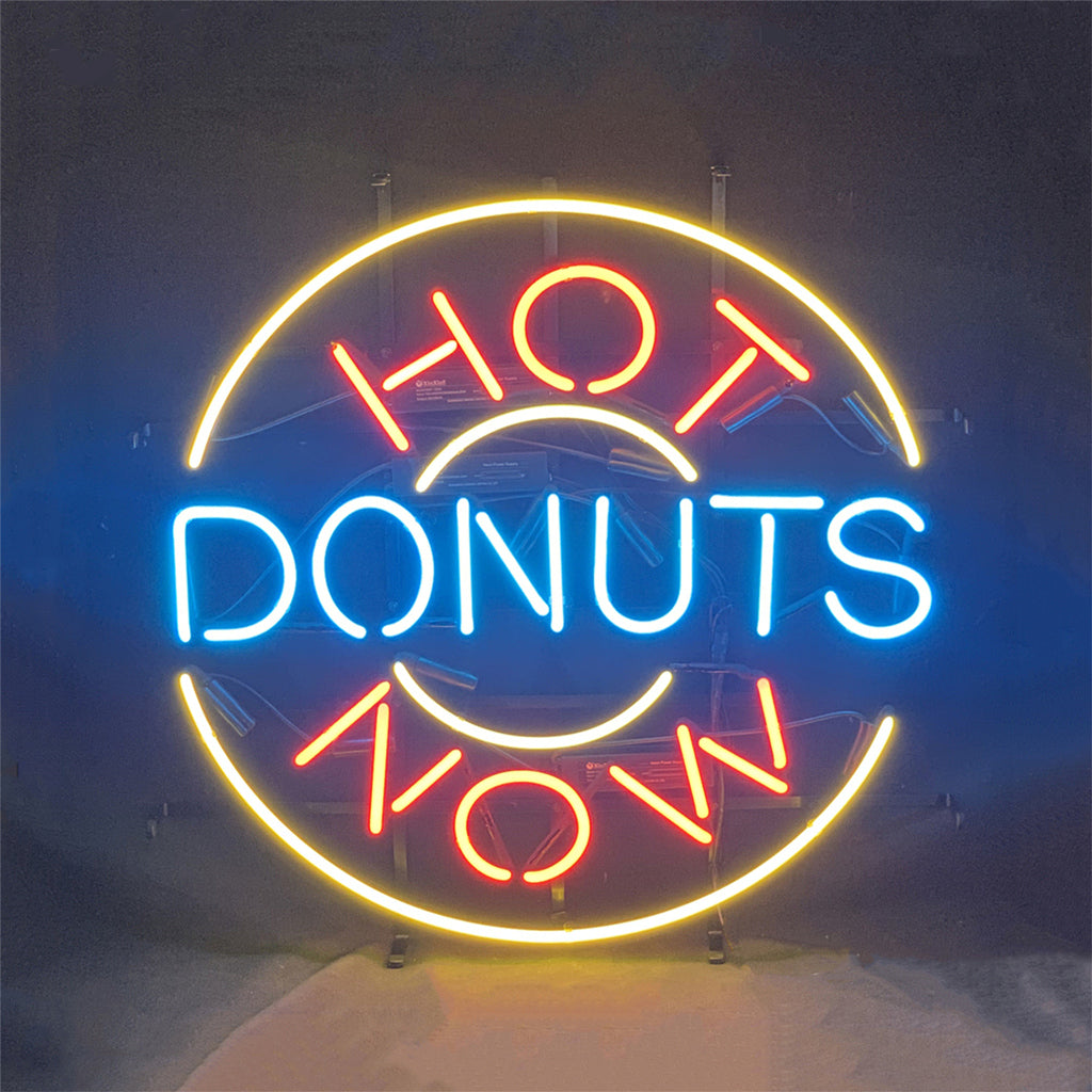 Hot Donuts Now Neon Signs Light - ME342-  DRIVEN - 3