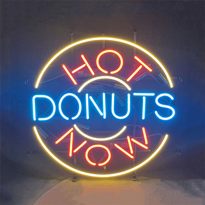 Hot Donuts Now Neon Signs Light - ME342-  DRIVEN - 3
