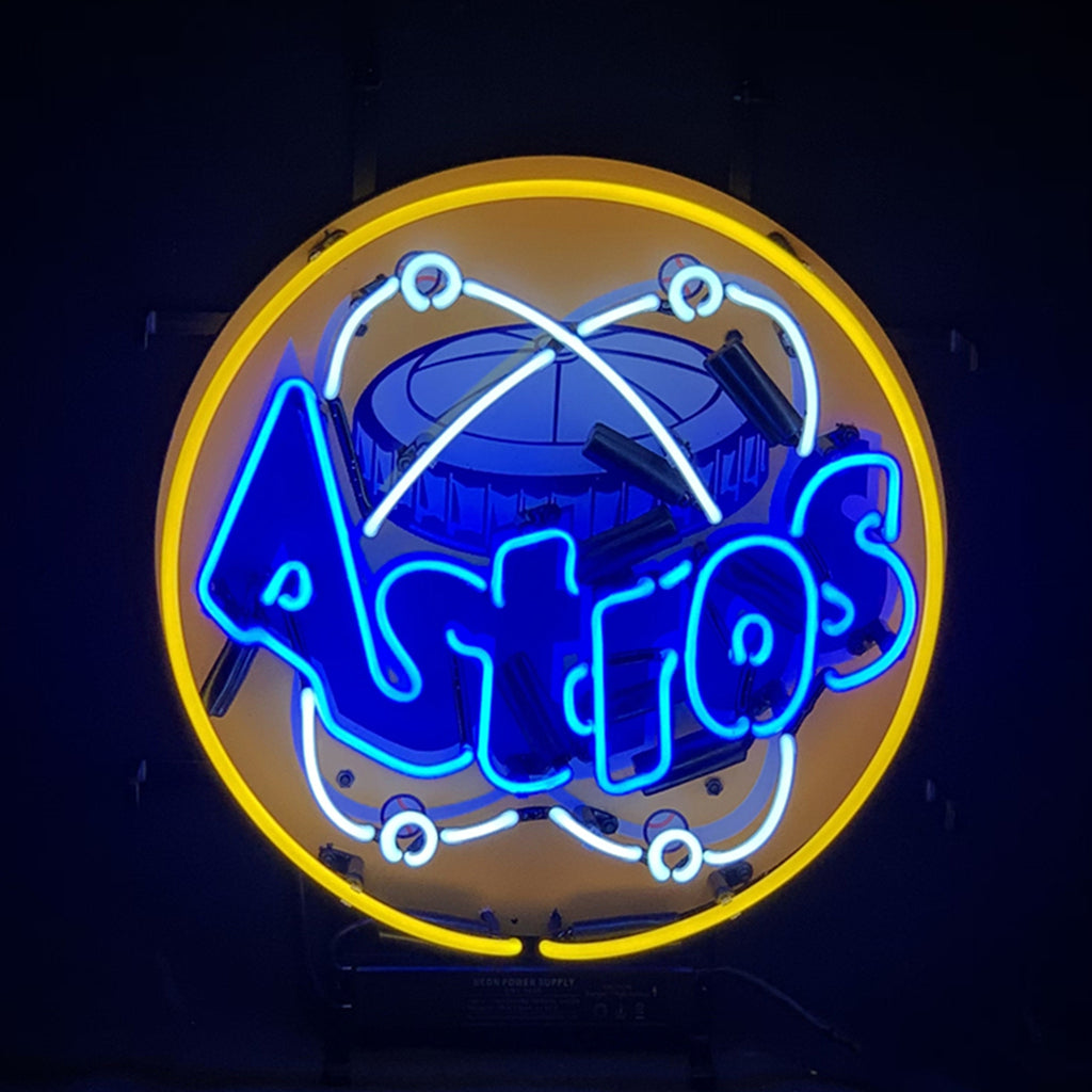 Houston Astros with Logo Neon Light Sign - ME956-  DRIVEN - 2