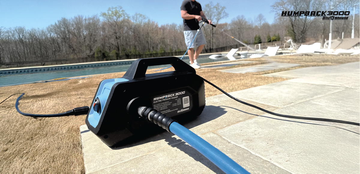 Blu Shield HumpBack 3000PSI All-in-One Pressure Washer System, Auto-Retractable Hose Reel, Industrial Pump, Accessories - 10015525-  DRIVEN - 11