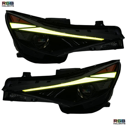 Hyundai Elantra Multicolor Flow Series DRL Boards (2021-2023) - G14x3 | A20 | P2   - BX1-G14x3 | B2 | B35 | A20 | P2   - BX3-  DRIVEN - 10