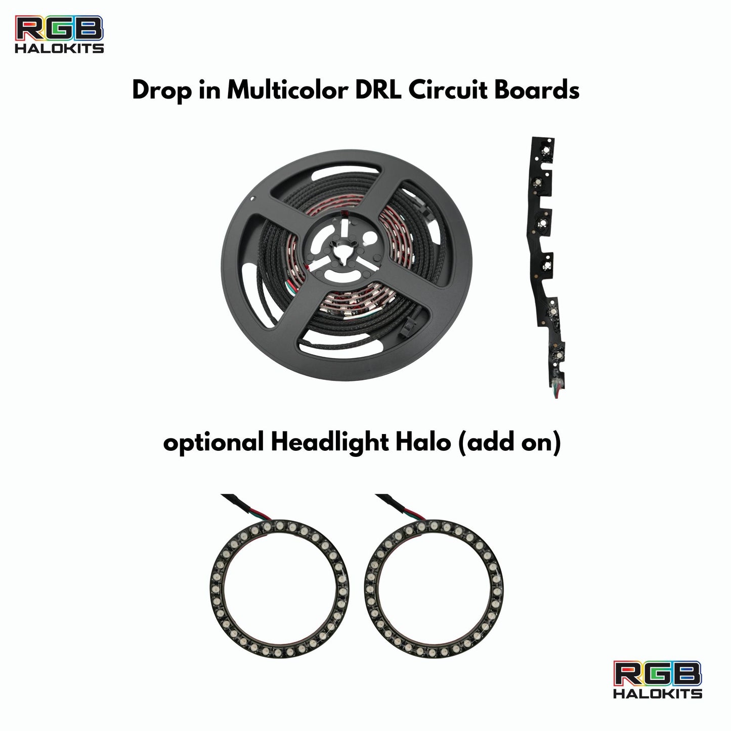 Hyundai Elantra Multicolor Flow Series DRL Boards (2021-2023) - G14x3 | A20 | P2   - BX1-G14x3 | B2 | B35 | A20 | P2   - BX3-  DRIVEN - 2