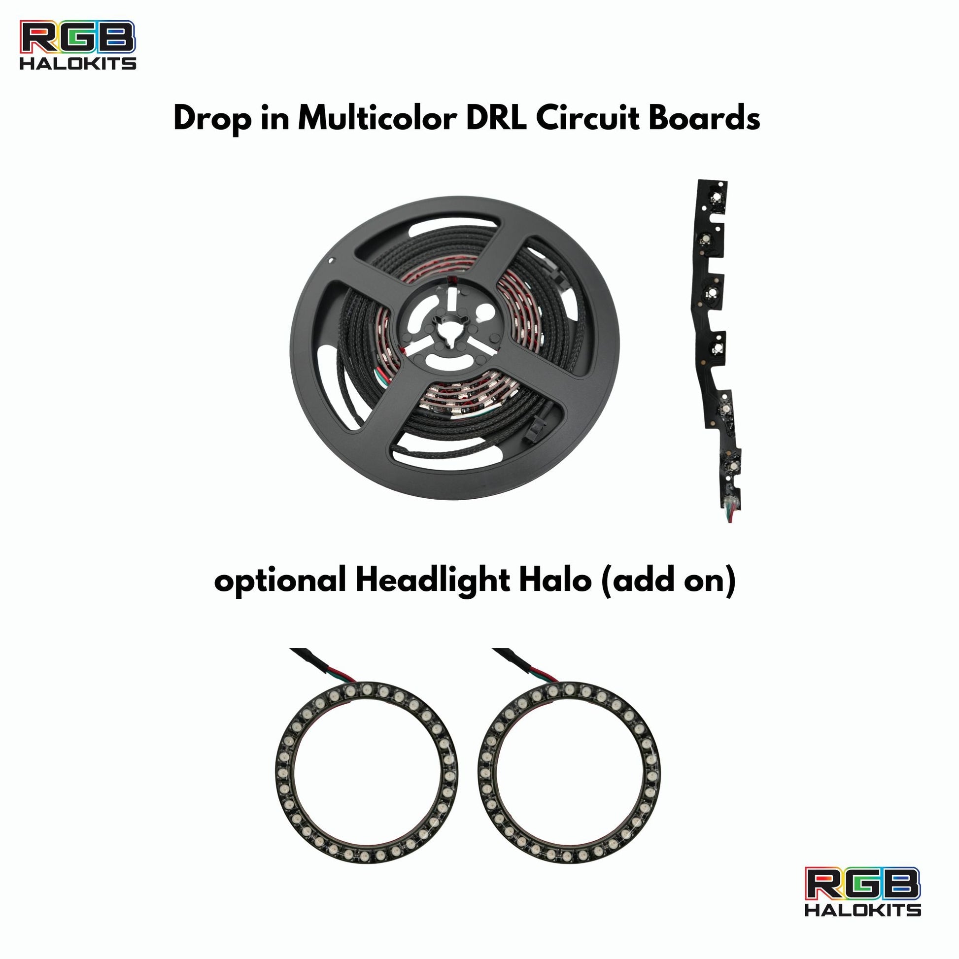 Hyundai Elantra Multicolor Flow Series DRL Boards (2021-2023) - G14x3 | A20 | P2   - BX1-G14x3 | B2 | B35 | A20 | P2   - BX3-  DRIVEN - 2