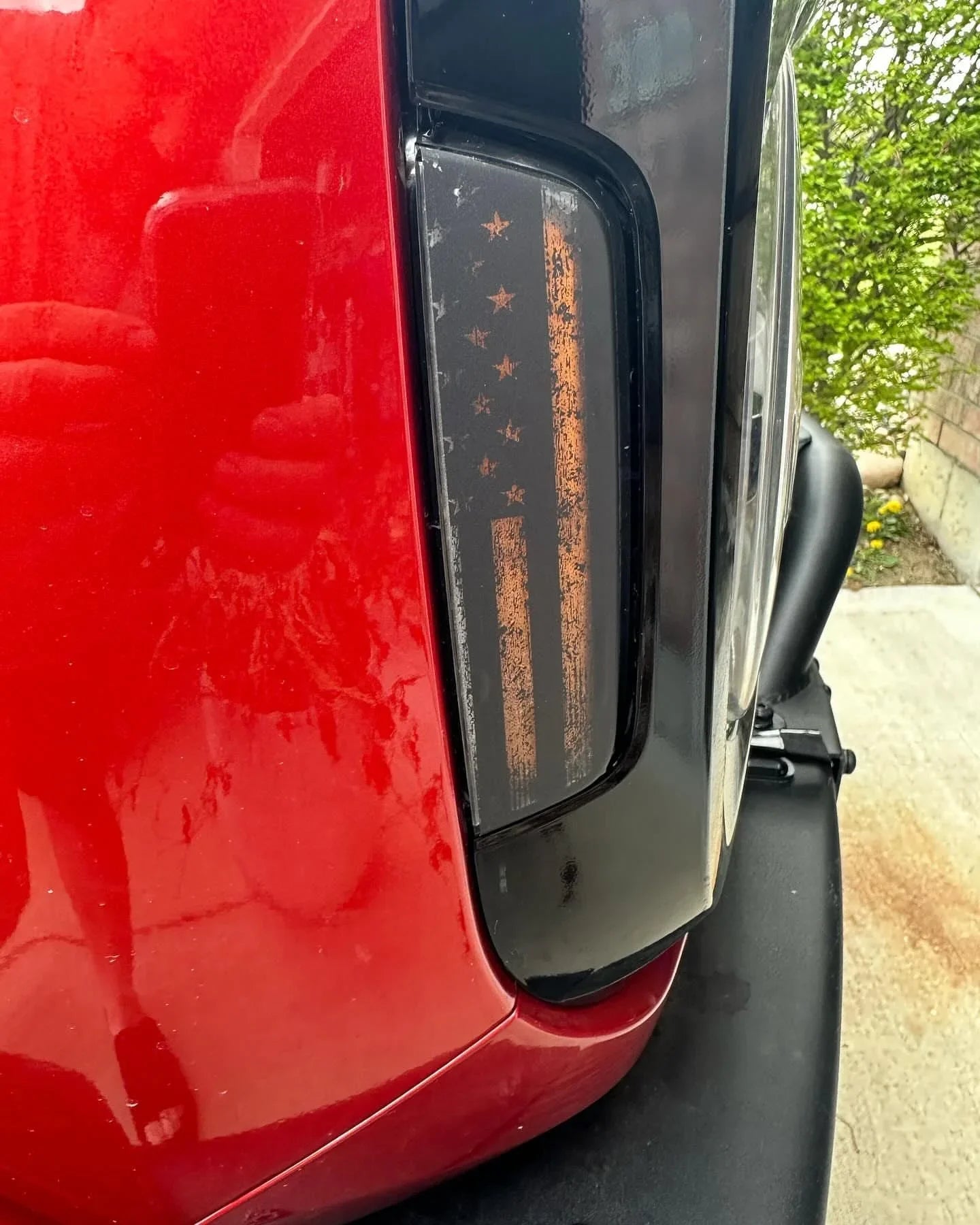 Distressed American Flag Sidemarker Overlays - 2021+ Bronco (ALL) - 21BRONCOSMFRDS-DAF-21BRONCOSMFRDS-DAFR-21BRONCOSMFRDS-DAFFR-  DRIVEN - 6
