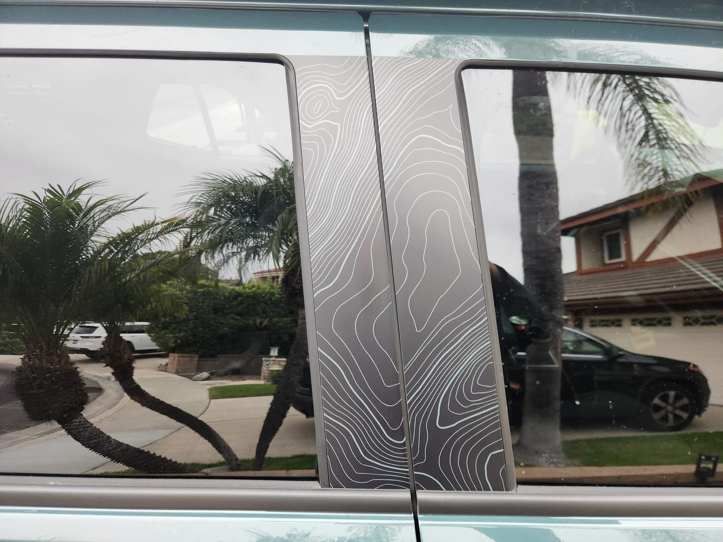Topographic B Pillar Overlays - 2024+ Tacoma Double Cab / 2025+ 4Runner - 24TACOBPILLAR-ARG-24TACOBPILLAR-CBNG-24TACOBPILLAR-CG-24TACOBPILLAR-DS-24TACOBPILLAR-RR-  DRIVEN - 8