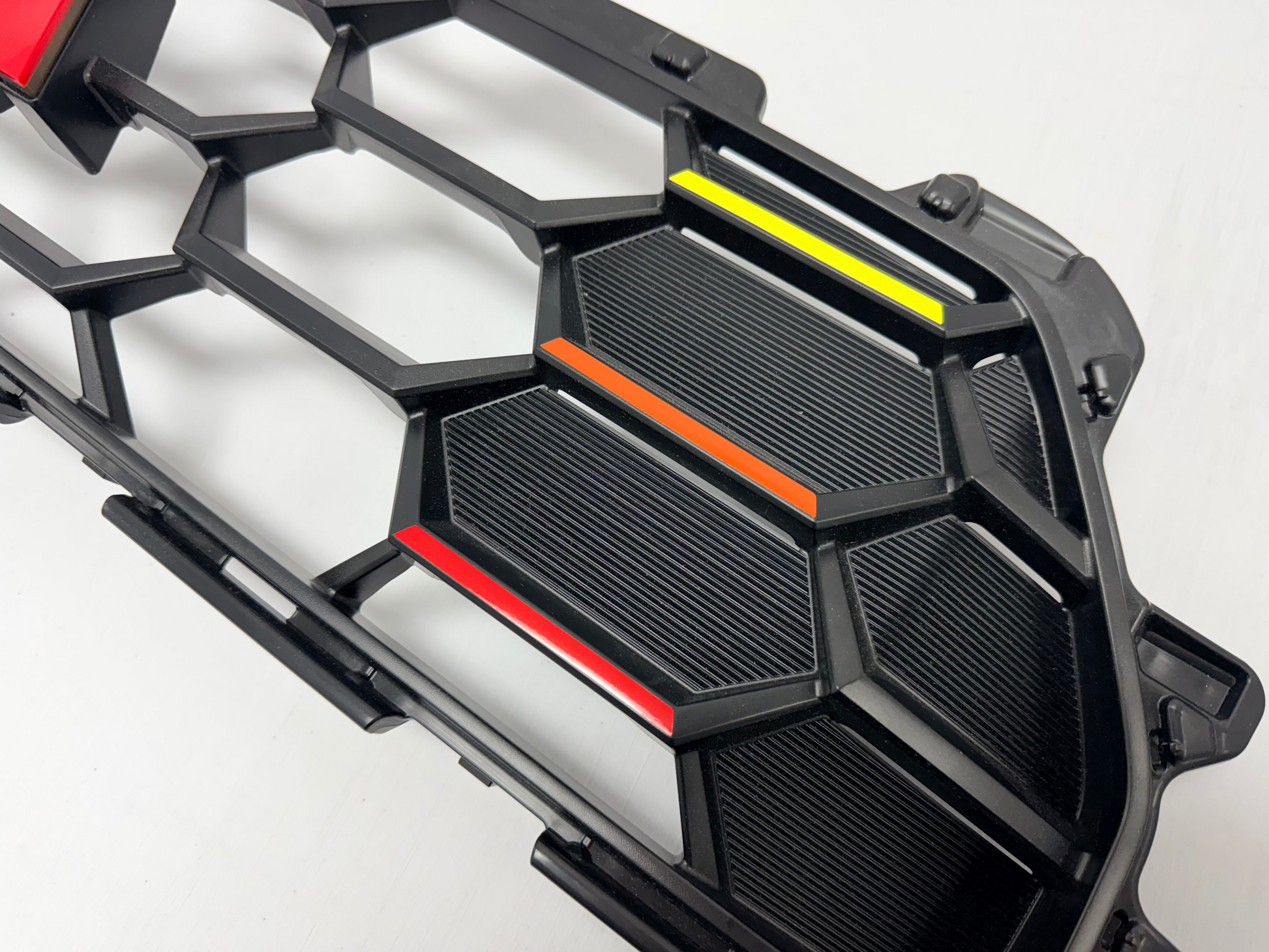 Tri Color TRD Style Grille Overlays - 2025+ 4Runner (TRD Grille) - 254RUNGRILLE.OV.TRIO-1-254RUNGRILLE.OV.TRIO-2-sku-52217833914687-  DRIVEN - 1