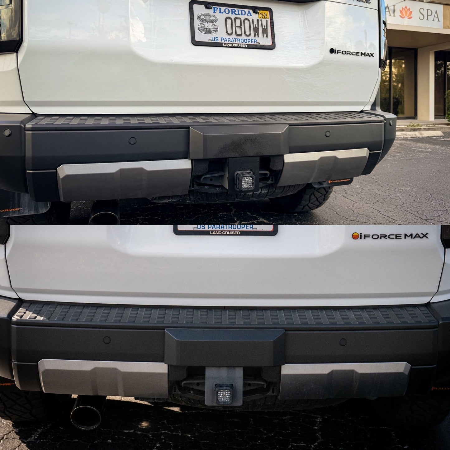 Acrylic Hitch Fade Fix Plate - 2024+ Land Cruiser - 24LC250-HFF-  DRIVEN - 1