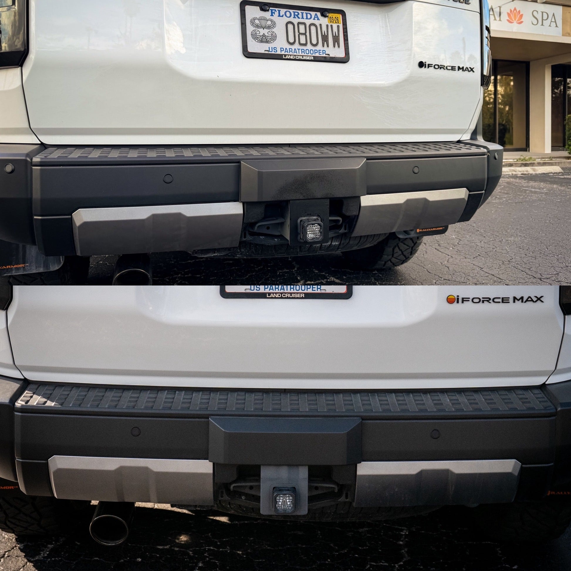 Acrylic Hitch Fade Fix Plate - 2024+ Land Cruiser - 24LC250-HFF-  DRIVEN - 1