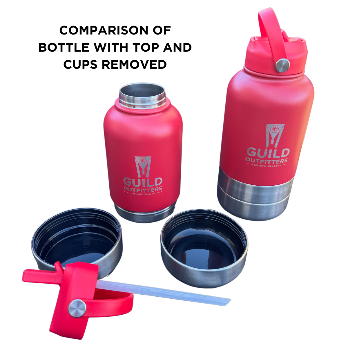 GUILD Water Bottle with Cups / Bowls - GO-930-  DRIVEN - 3