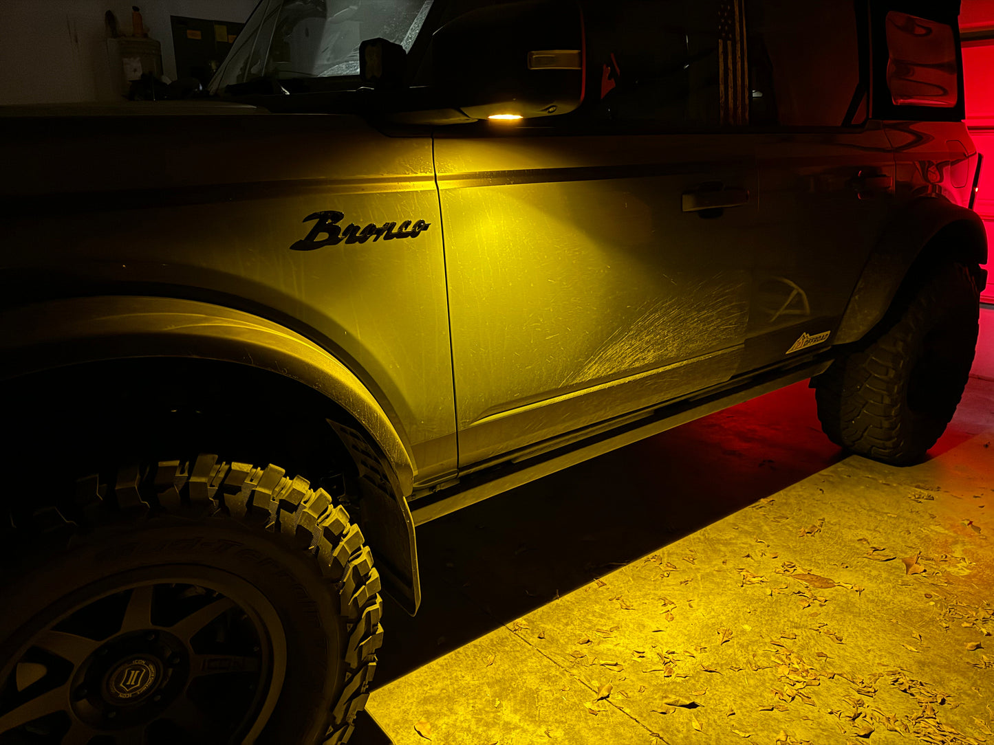 Puddle Light Covers (Amber or Yellow) - 2021+ Bronco - 21BRONCOPUDCVR-YL-21BRONCOPUDCVR-AMB-  DRIVEN - 5