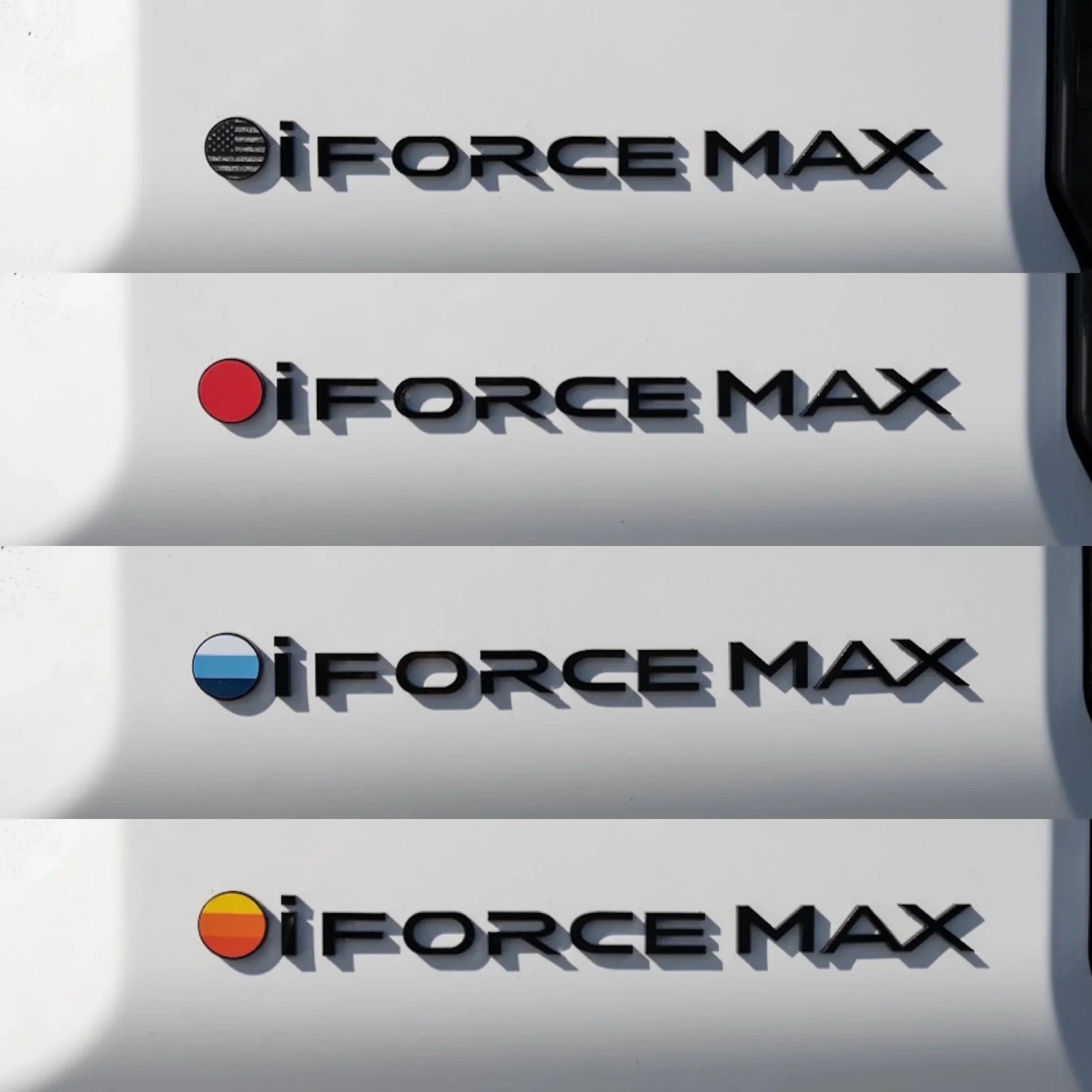 Black iForceMax Acrylic Tailgate Emblem - 2024+ Land Cruiser - 24LC250-IFRORCEMAX-  DRIVEN - 2