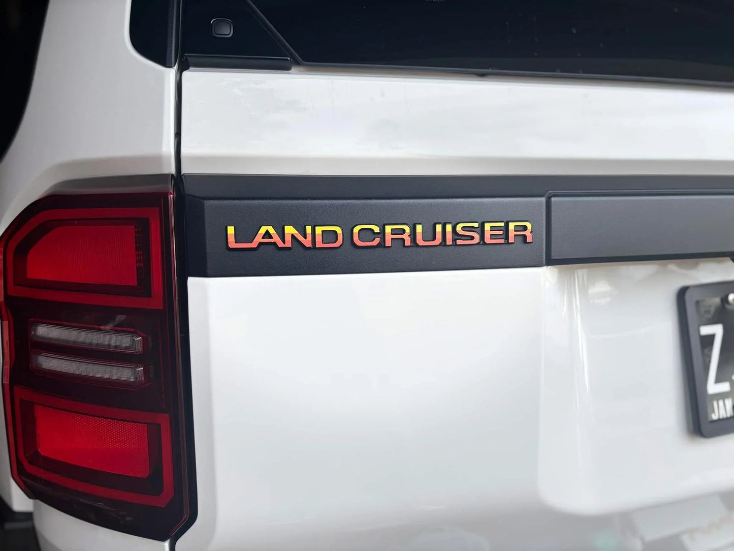 "Land Cruiser" Rear Tailgate Emblem Overlays - 2024+ Land Cruiser - 24LC250-RT-LC-WH-24LC250-RT-LC-MB-24LC250-RT-LC-BL-24LC250-RT-LC-GR-24LC250-RT-LC-OR-  DRIVEN - 1
