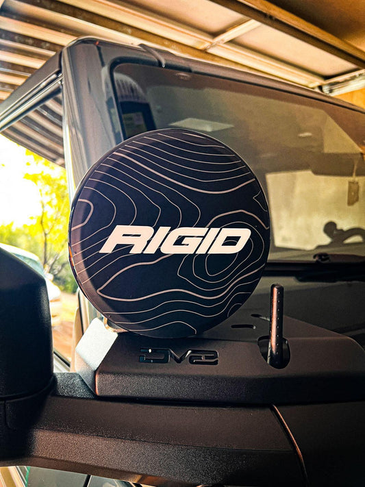 Rigid 360 Series 6&quot; Light Cover Topo Overlays - Universal - RIGID3606-CG-RIGID3604-CODE-RIGID3604-WHITE-  DRIVEN - 2