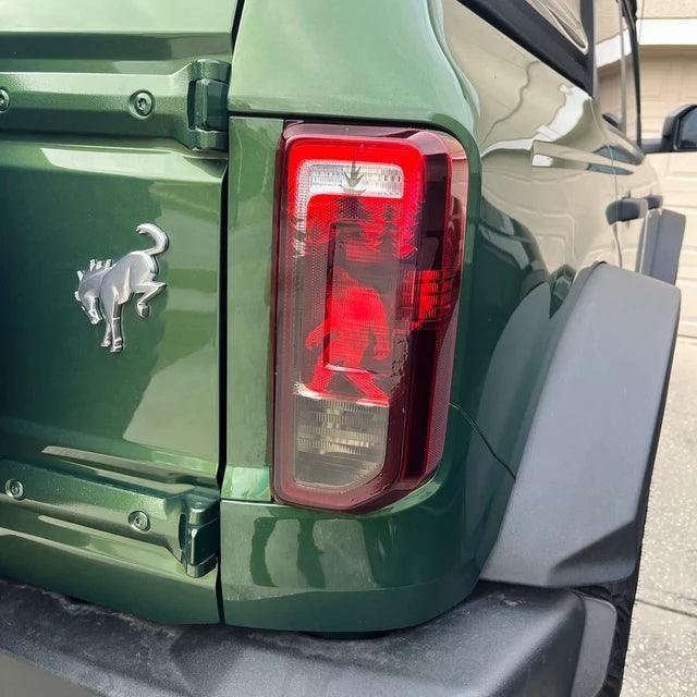 Bigfoot aka Sasquatch in the Woods Tail Light Overlays - 2021+ Bronco - 21BRONCOLEDTL-BFDS-21BRONCOLEDTL-BFLS-21BRONCOLEDTL-BFST-21BRONCOLEDTL-BFCB-21BRONCOLEDTL-BFHC-  DRIVEN - 4