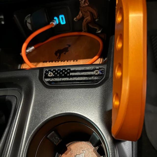 Laser Series Acrylic Shifter Trim Insert - 2021+ Bronco - sfb21BRNLZRSHIFT-DAF-sfb21BRNLZRSHIFT-BP-  DRIVEN - 8